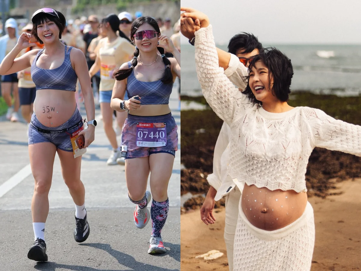 黃沐妍即將臨盆仍不放棄熱愛的運動