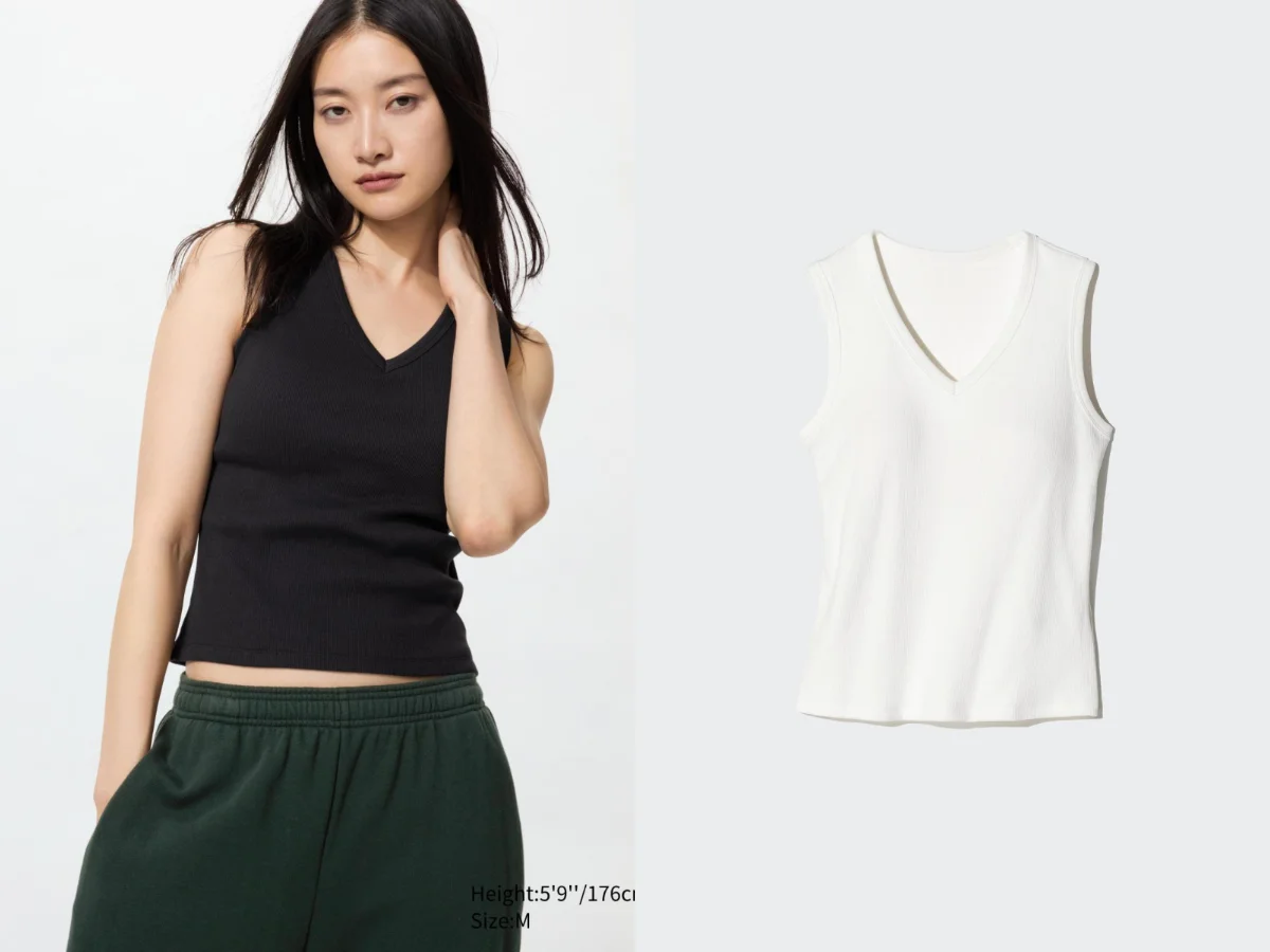 UNIQLO V領BRATOP背心，NT.790&rarr;特價NT.590