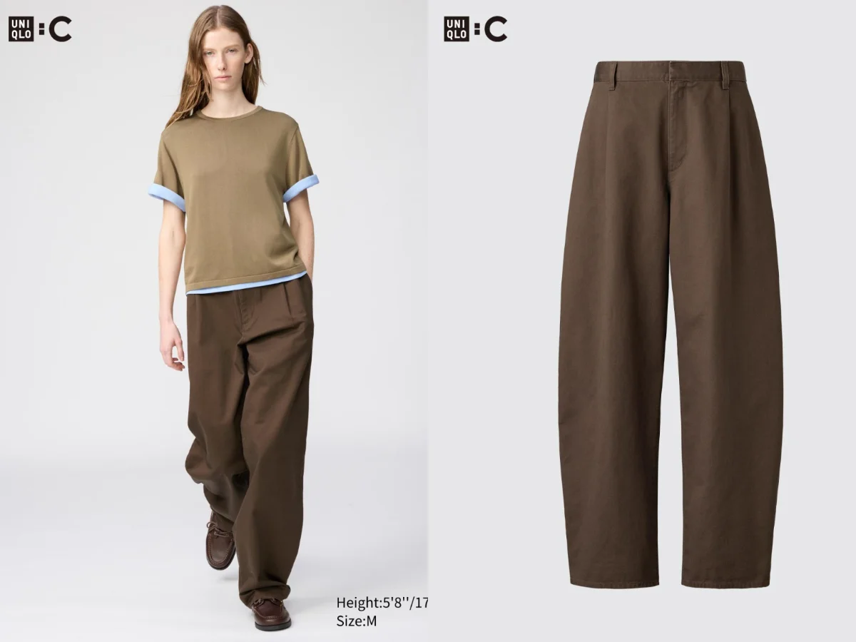 UNIQLO 繭型褲，NT.1,290&rarr;特價NT.990