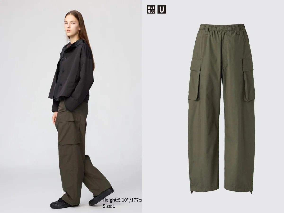 UNIQLO 寬版工裝長褲，NT.1,290
