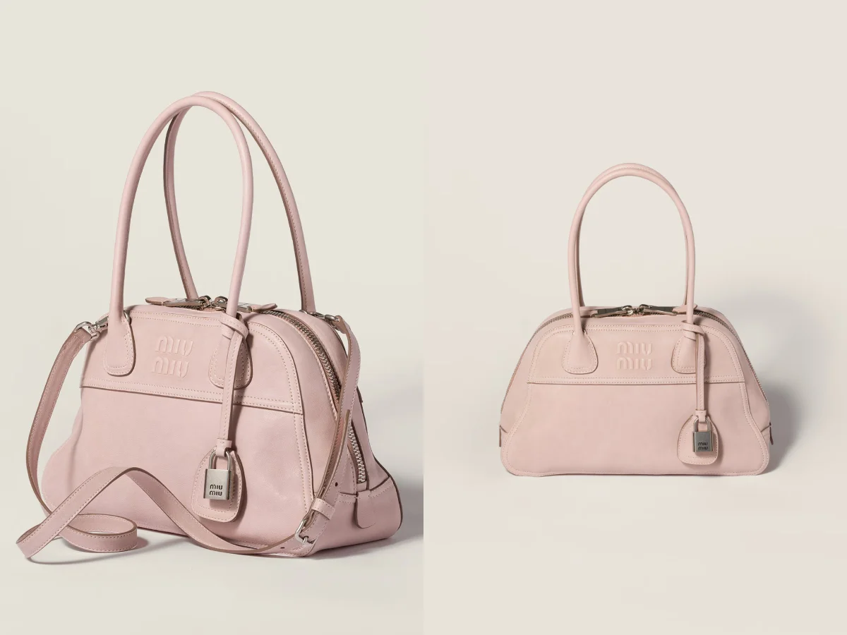 Miu Miu Vivant 納帕皮革手提包，NT.120,000