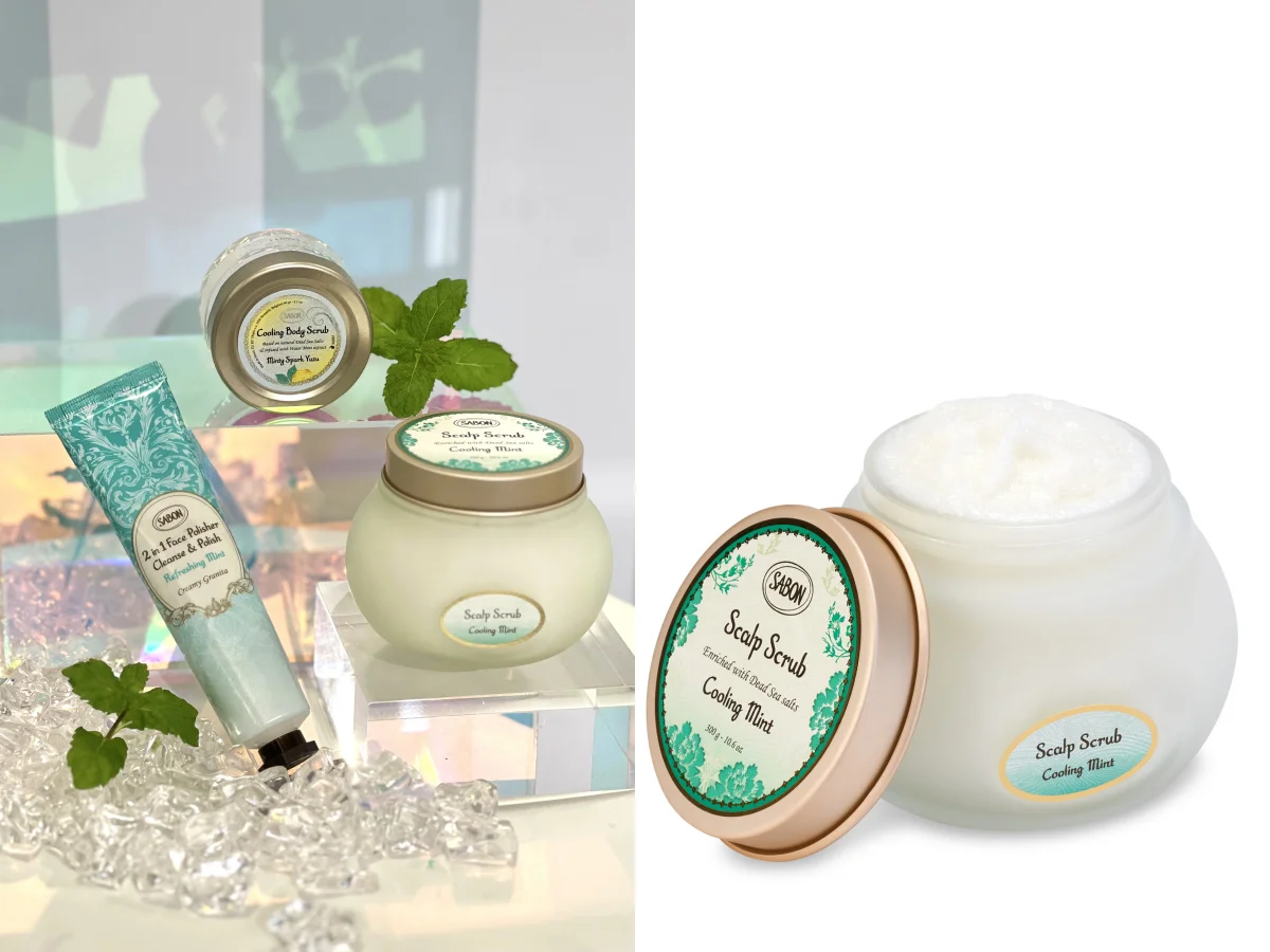 SABON 沁心薄荷死海鹽頭皮磨砂膏