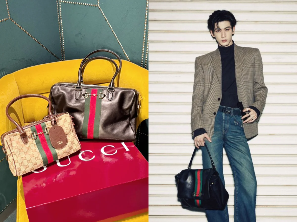 張曼玉搭機穿寬褲！登機「Gucci單肩包」隔空撞包張凌赫，容量派女生會愛