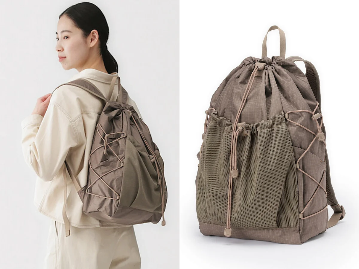 無印良品 撥水加工抗撕裂後背包，NT.1,290
