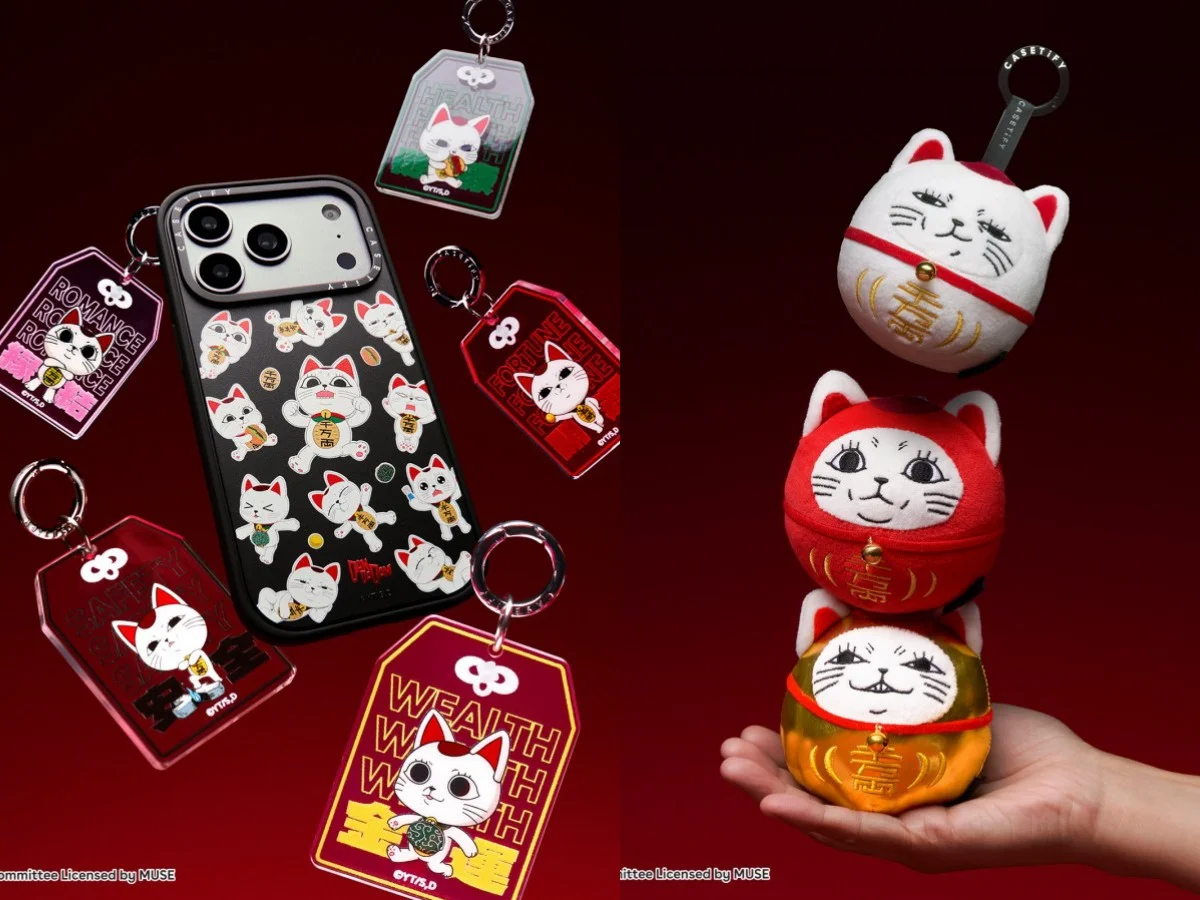 CASETiFY《膽大黨》4大聯名周邊！高速婆婆御守吊飾、達摩絨毛公仔，竟然還有「收藏小卡」？