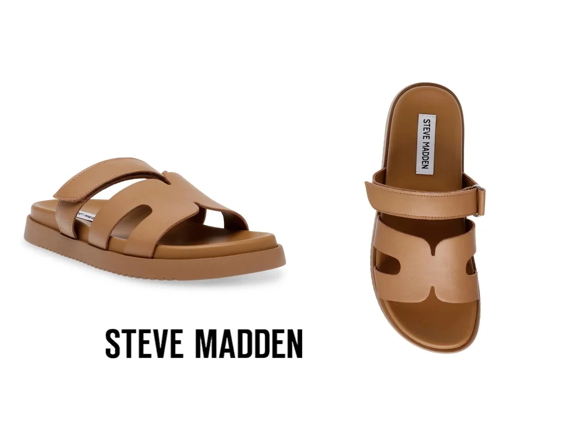 steve madden 魔鬼氈休閒雙U拖鞋 MISSILE