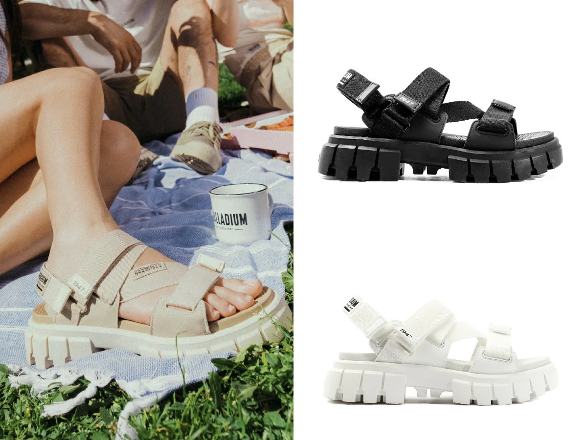 PALLADIUM REVOLT SANDAL MONO厚底涼鞋，NT.2,180