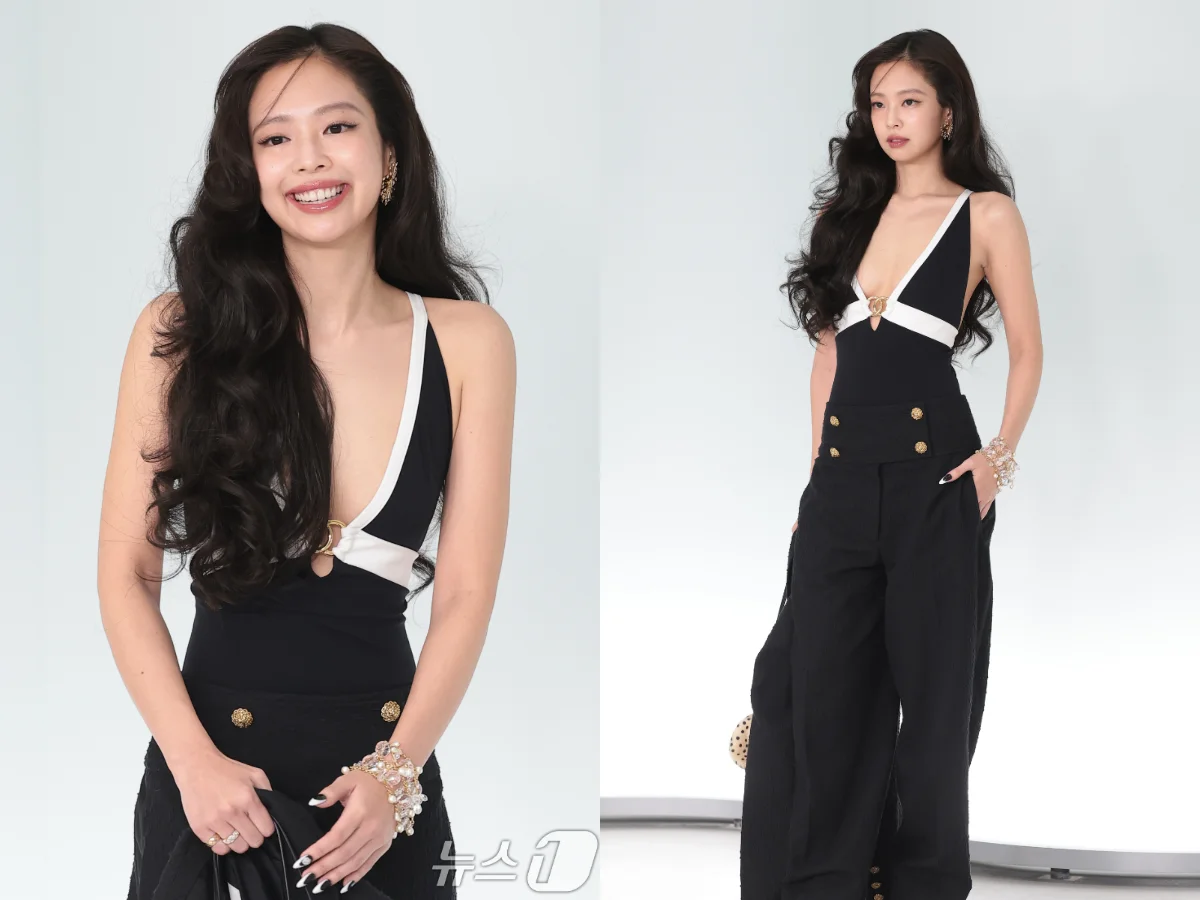 最適合小胸女的衣服找到了！Jennie「香奈兒深V背心」辣出高級感，手上點點包也是話題款