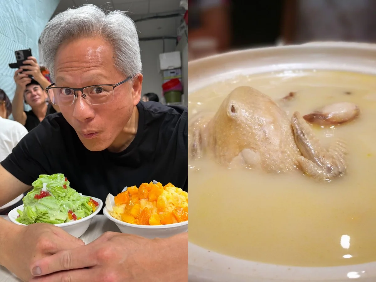 黃仁勳3訪三六食府菜單推薦！AI教父美食地圖：台菜私廚「春韭」賈永婕、王齊麟也愛