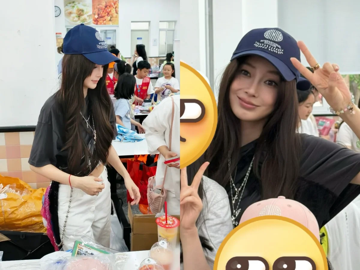 angelababy 兒子園遊會改曬克羅心