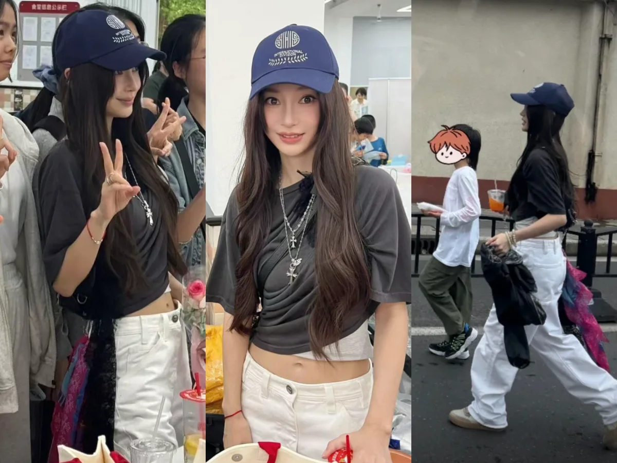 angelababy 兒子園遊會改曬克羅心
