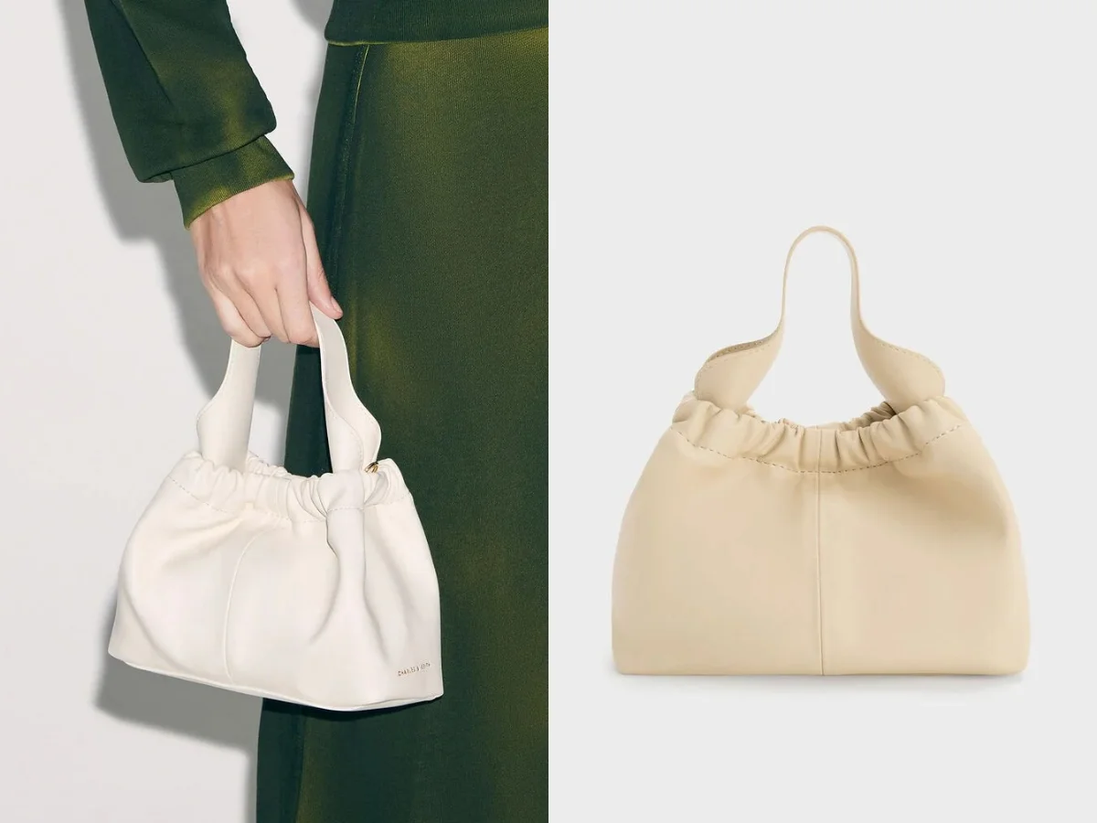 CHARLES & KEITH Ally 抓皺軟質包，NT.1,990