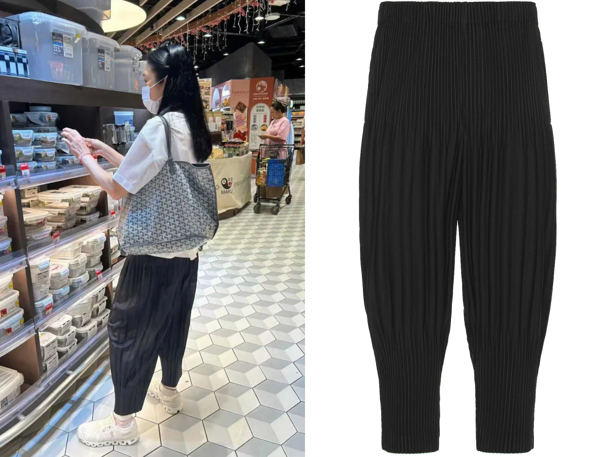 劉德華老婆朱麗蒨背GOYARD 穿ON