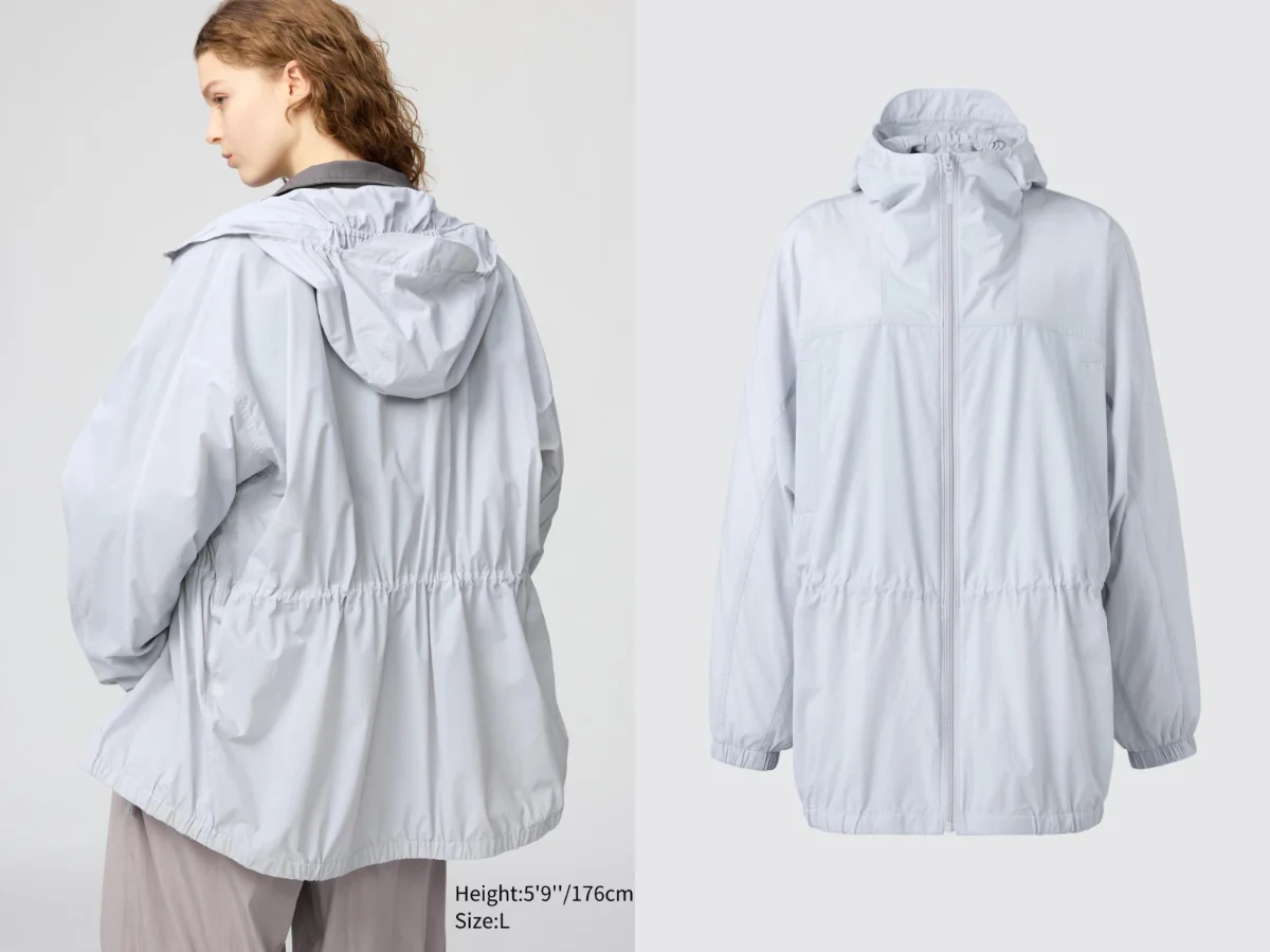 UNIQLO 防曬透膚長版連帽外套，NT.790