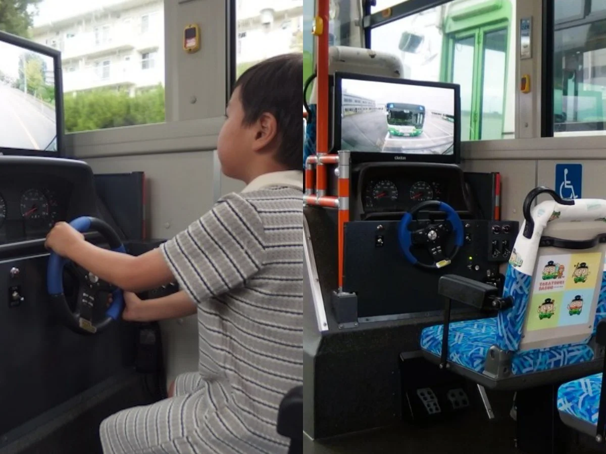 小孩超愛！日本爆紅公車「兒童駕駛座」裝設原因曝，方向盤、煞車都有一圓司機夢
