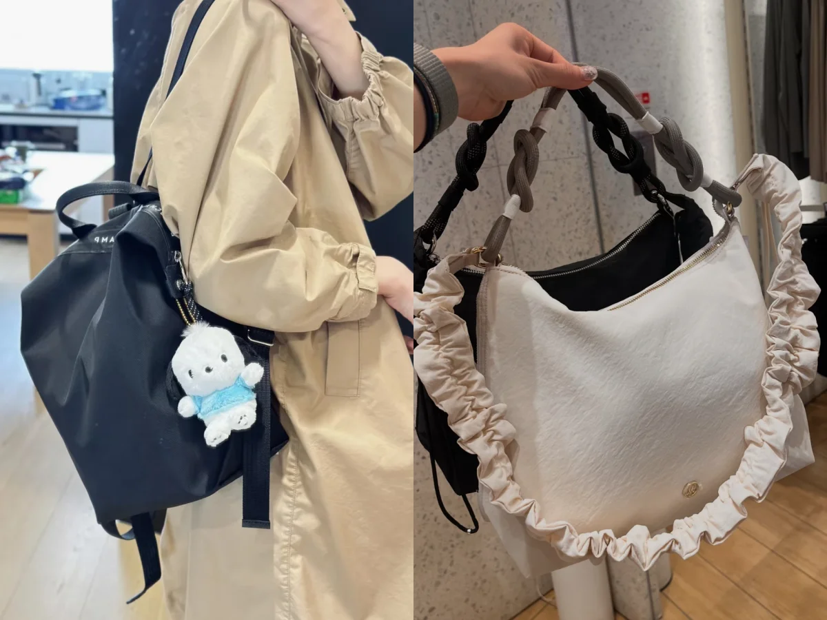 防潑水包、防水包下雨天必備！輕量不怕淋：lululemon水餃包、Longchamp後背包熱銷