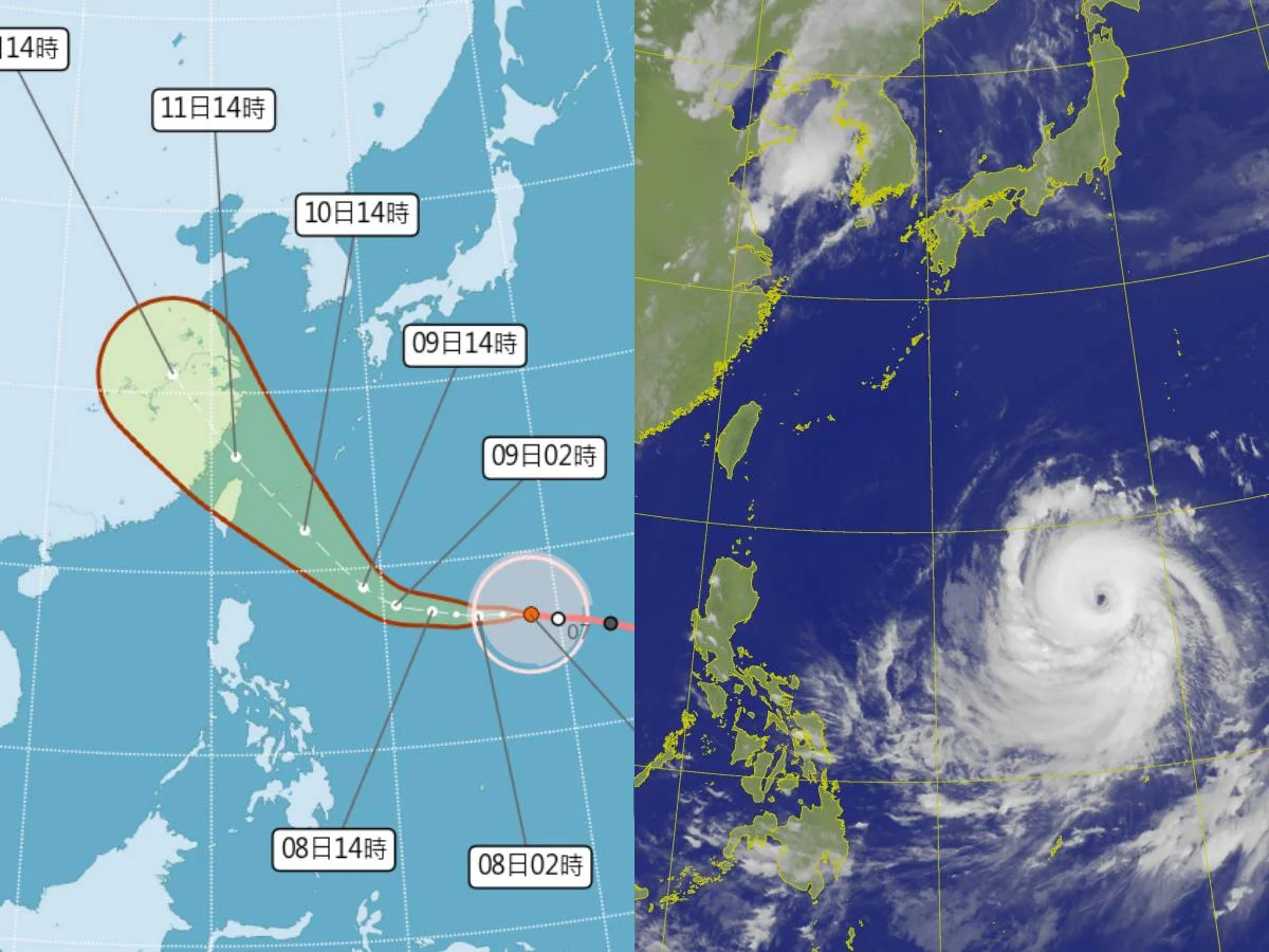 颱風假有可能！巴威颱風「這2天」對台影響最劇，巨大暴風圈恐籠罩16縣市
