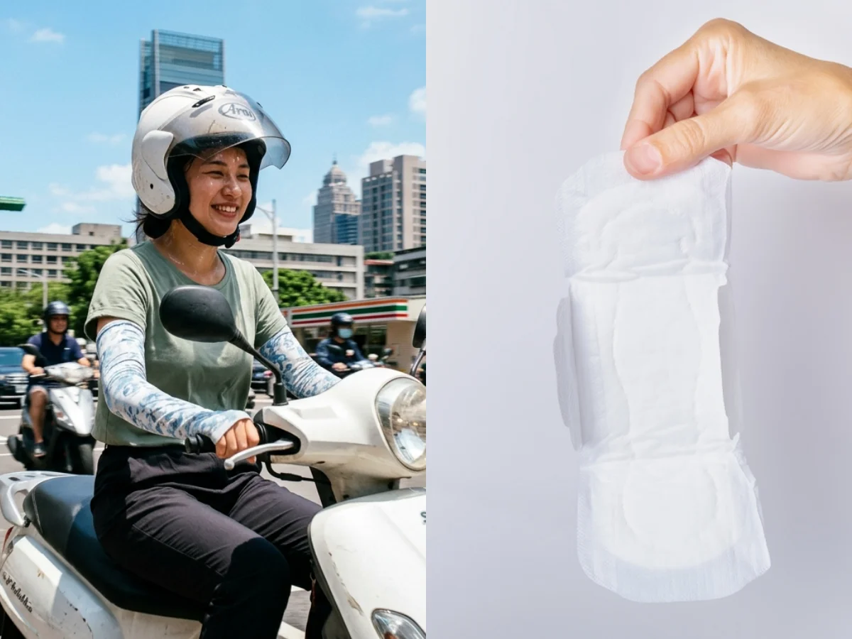 Threads爆話題：衛生棉隱藏妙用曝光，除了生理期還能當衣櫃香氛、機車族降溫神器！
