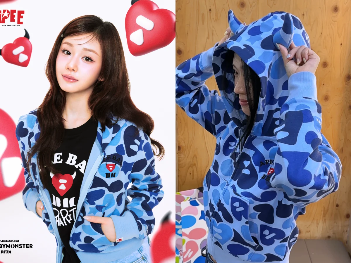 APEE X BABYMONSTER 青パーカー APEE×BABYMONSTER聯名即將發售！惡魔角 