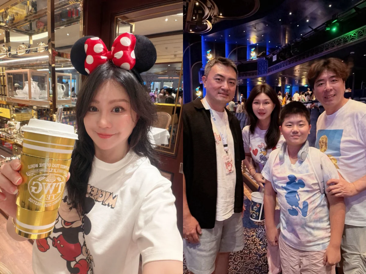 梁赫群和老婆Stacey巧遇YouTuber老高，萬名網友超驚訝！老婆時髦迪士尼穿搭香奈兒輪流揹