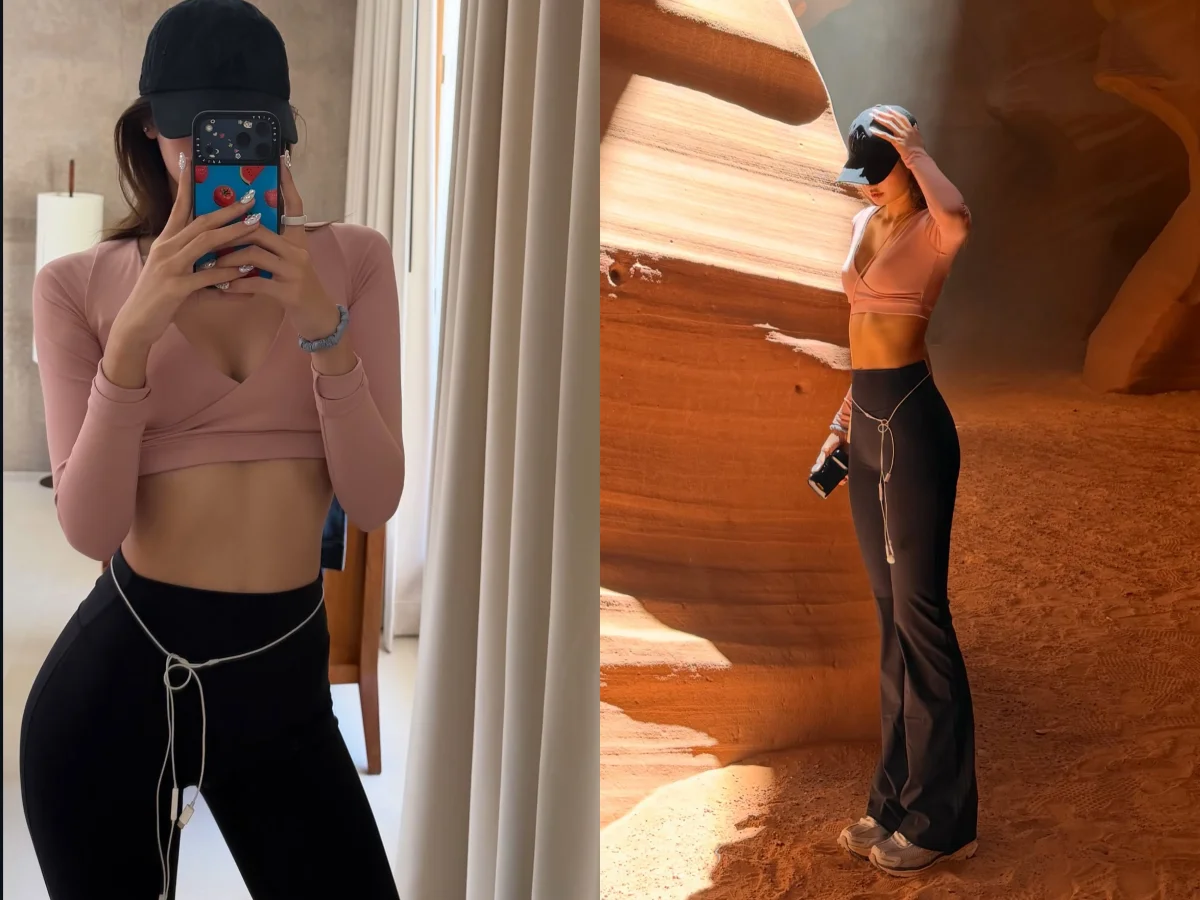 LISA變回人間芭比！耳機當腰鍊大秀「51公分蠻腰」同款NIKE球鞋張曼玉也愛穿