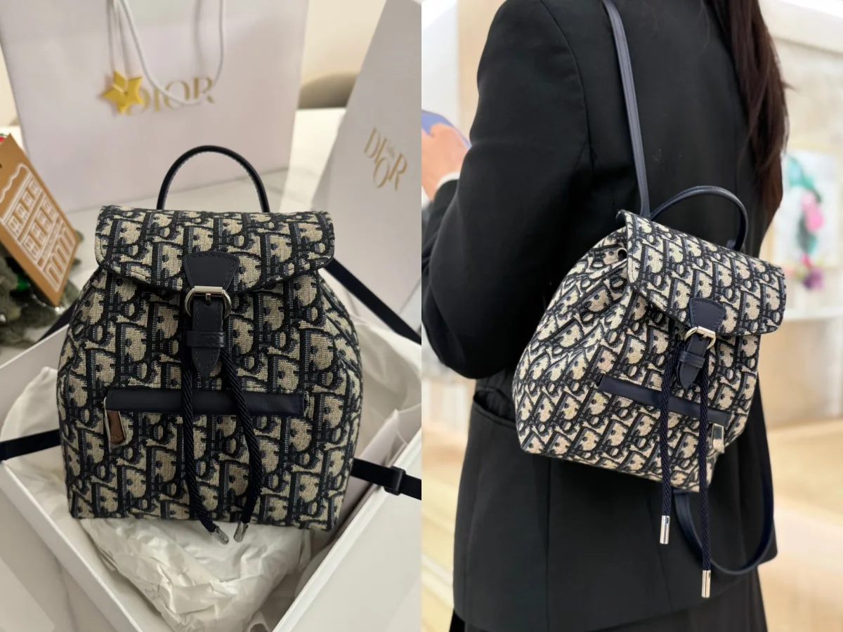 Dior童裝區挖到「老花後背包」價差近6折！經典設計、大容量女生背剛剛好