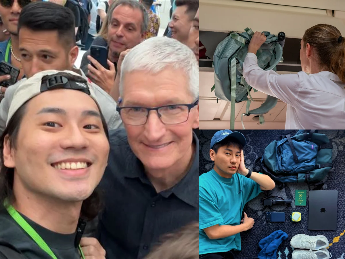 Youtuber壹加壹出發蘋果發表會，行李箱被寄丟？防丟技巧公開、腳上這雙「HOKA」很耐走