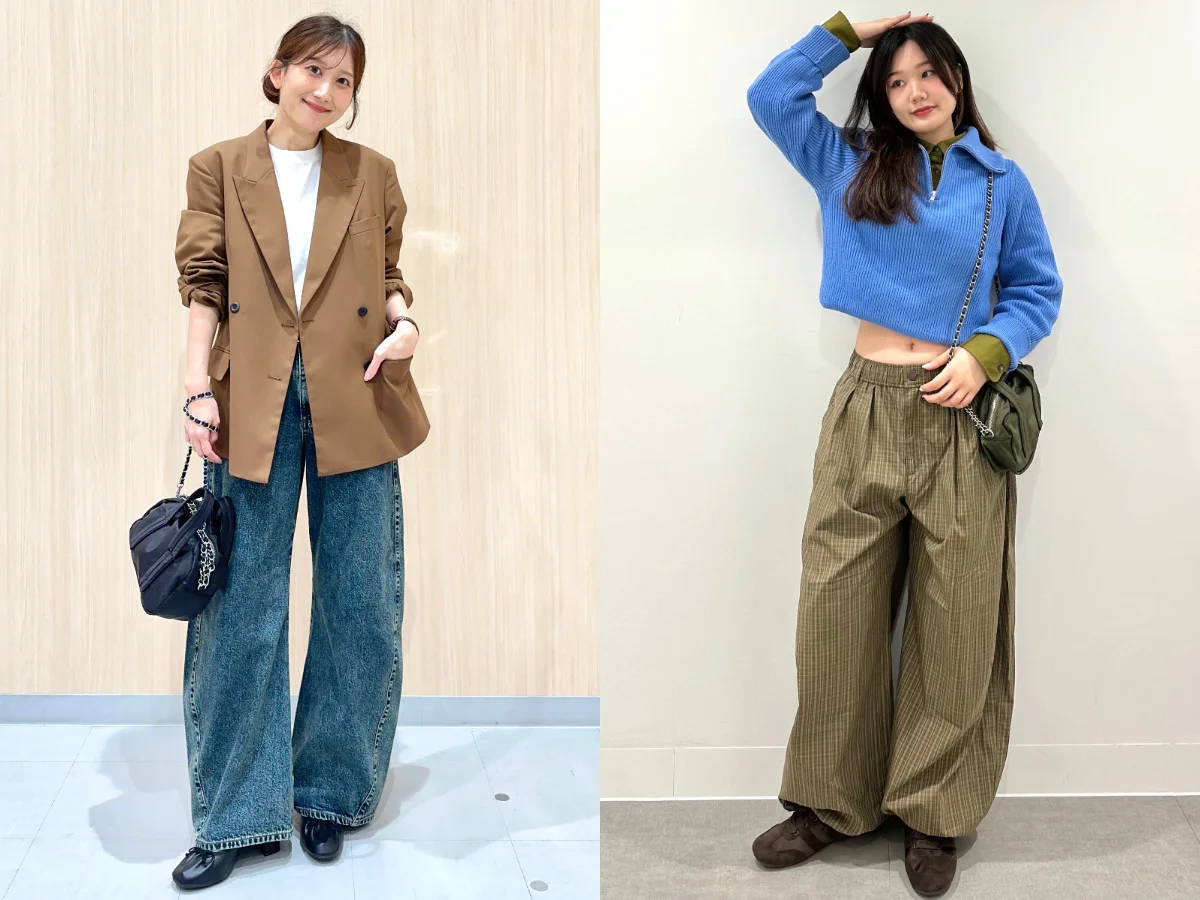 今年秋冬寬褲趨勢！外圓內收＋上寬下收，GU這2件寬褲修飾腿型又百搭