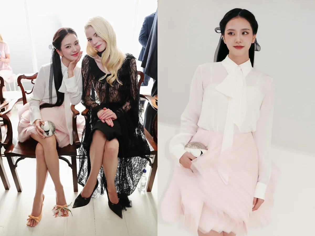Jisoo、安雅泰勒喬伊合影超仙！Dior秀場變「神顏集合地」，6女星看秀造型盤點