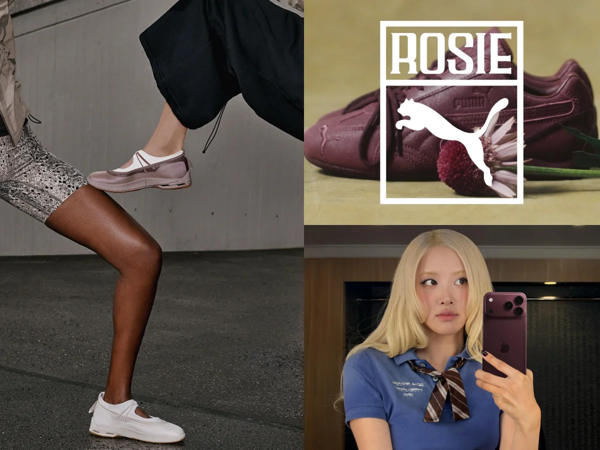 PUMAxROSÉ第二波聯名， 親自操刀「勃根地紅」秋冬必備！On推瑪莉珍鞋秒斷貨，背後推手是她