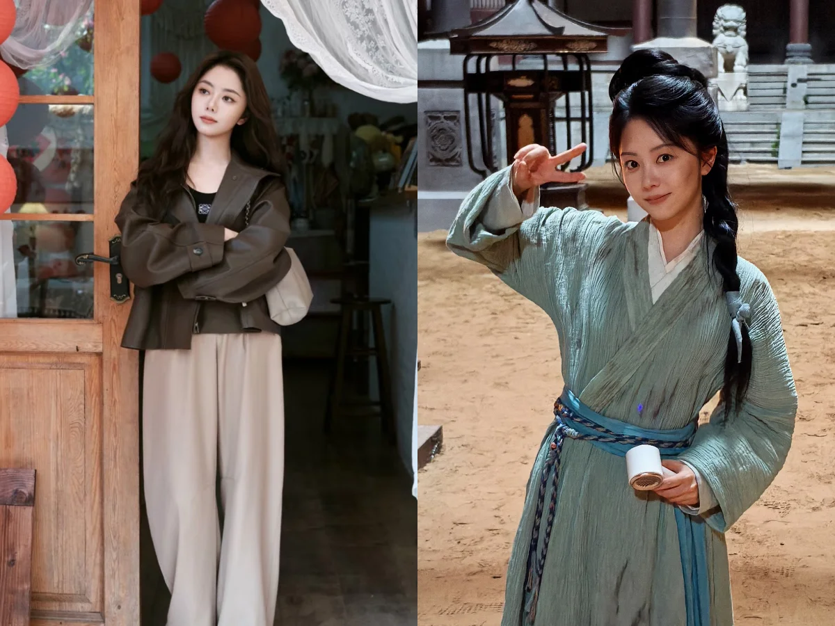 《蘭香如故》譚松韻很會穿寬褲！36歲童顏女神「寬褲穿搭」範本，白褲X厚底鞋不腫還顯高