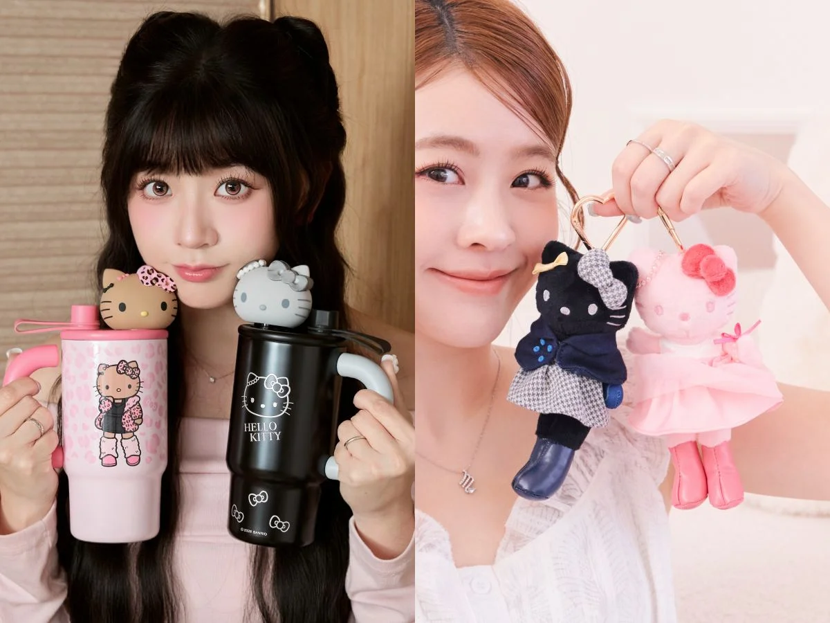 7-11長腿Kitty周邊10/28開賣！長腿吊飾飲料背袋、豹紋購物袋、公仔握把保溫杯50款必收