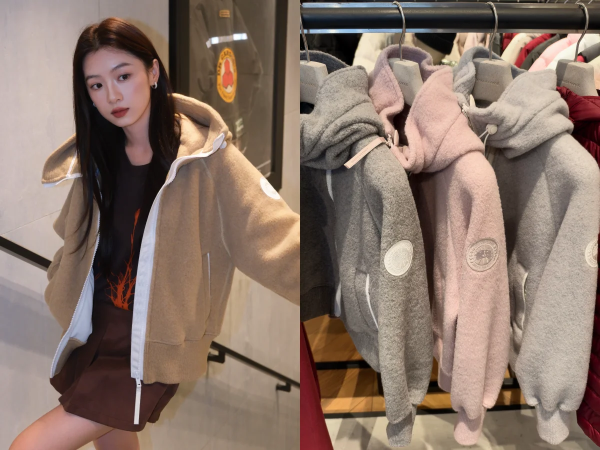 Canada Goose 隱藏熱賣款是這件，門市提袋率超高！連帽羊毛抓絨，寬鬆版型超顯瘦