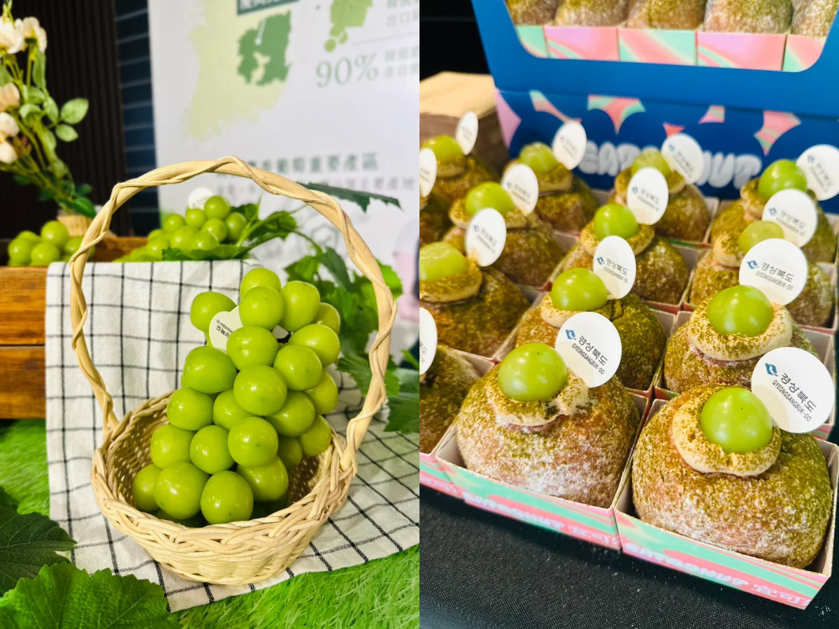 韓國慶尚北道麝香葡萄甜蜜來襲！朴旻曙Mingo擔任推廣大使，EATDONUT推2款麝香葡萄甜甜圈
