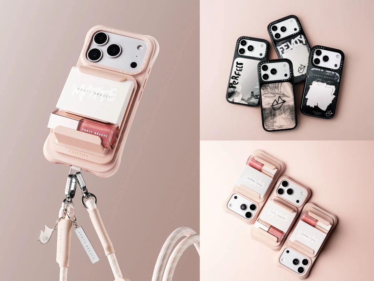 CASETiFY×蕾哈娜「補妝手機殼」登場！唇膏、粉餅都扣上MagSafe收納支架
