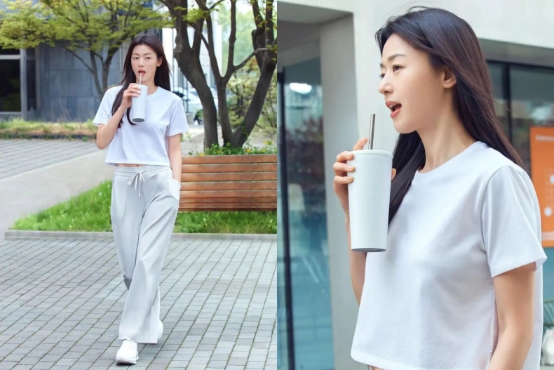 全智賢好身材秘訣:早餐喝蔬果汁排毒 全智賢穿「平價版Lululemon」辣秀好身材!曾靠雞肉奶昔狂瘦10kg,好身材6秘訣公開
