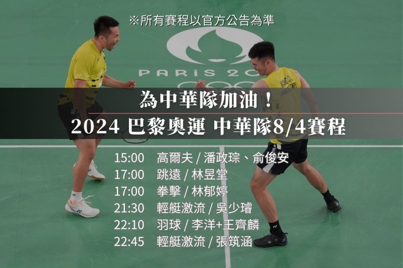 2024巴黎奧運中華隊最新賽程、賽況更新!拳擊晉級金牌賽、舉重、跆拳道比賽結果一覽
