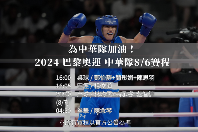 2024巴黎奧運中華隊最新賽程、賽況更新!拳擊晉級金牌賽、舉重、跆拳道比賽結果一覽