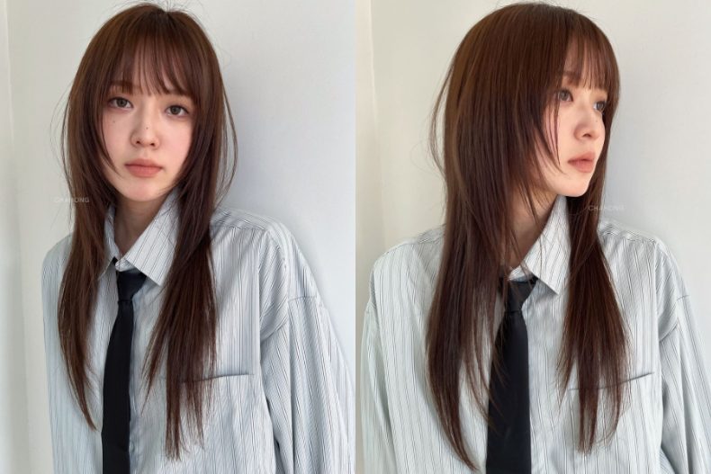 羽毛剪x齊瀏海長髮 「羽毛剪」是什麼?8款羽毛剪造型,時尚又顯瘦