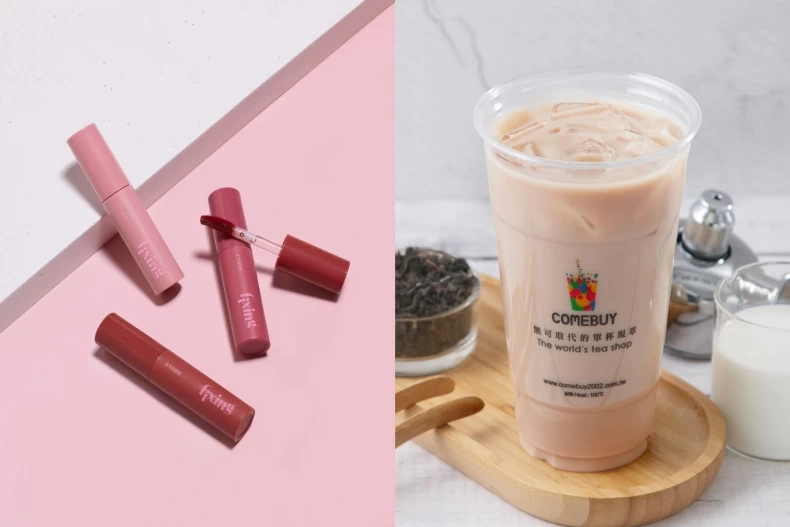 ETUDE特別攜手人氣現萃茶飲品牌「COMEBUY」,於11月15至12月15日推出「唇萃玫好ETUDE x COMEBUY玫瑰限定檔期」。