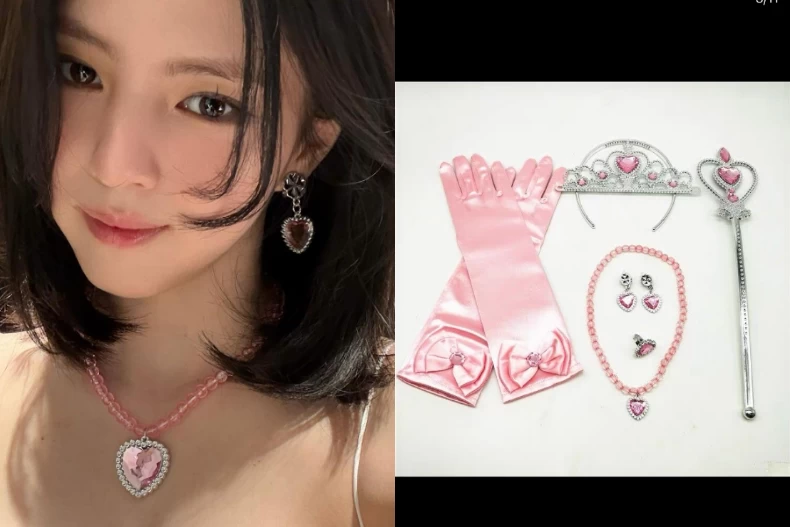 反差萌太可愛！馬東石「粉紅慶生趴」戴公主皇冠，大創銅板價皇冠太妍、韓韶禧也愛