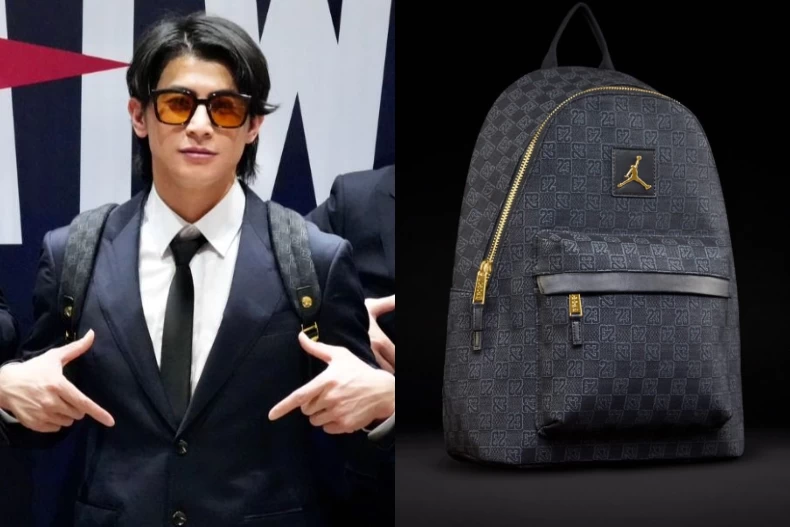 陳傑憲機場穿搭帥氣揹NIKE「喬登包」