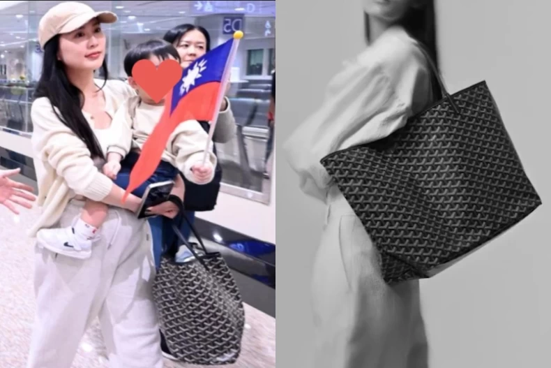 陳傑憲一家三口現身桃機!夫妻倆「機場穿搭」超時髦,國民老公揹喬登包、愛妻登機包選Goyard「這咖」
