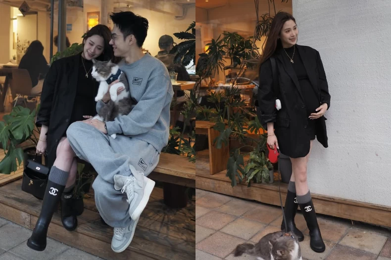 歐陽妮妮「孕婦穿搭」根本是少女