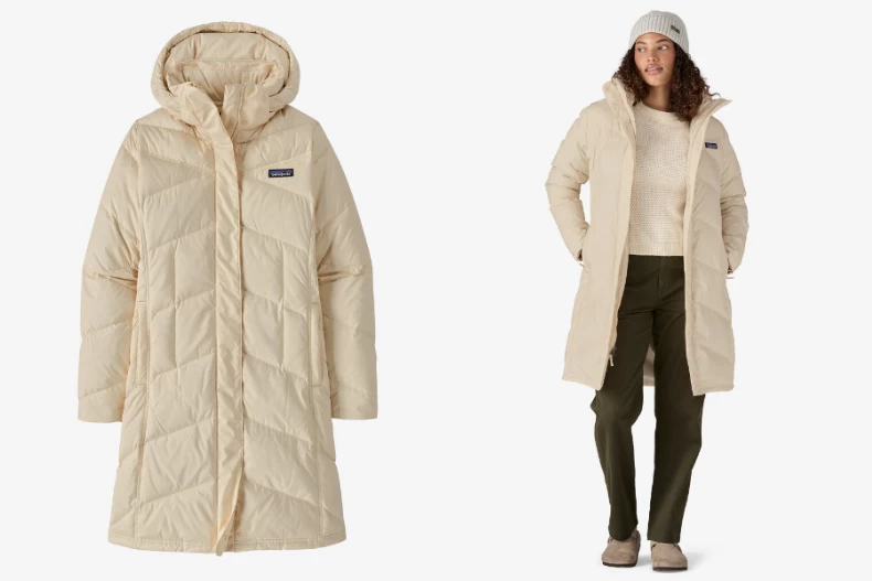 米白色羽絨外套推薦:Patagonia