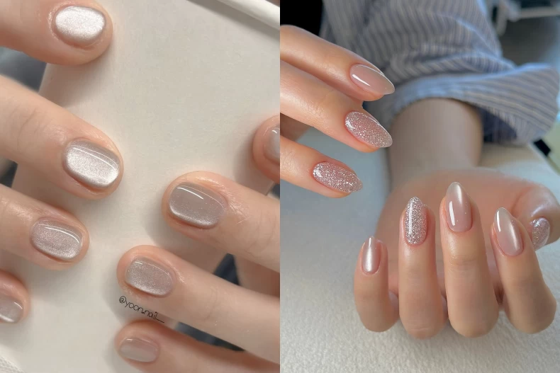 白色美甲範本