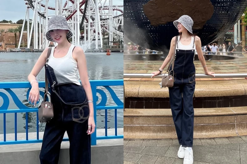 陳若儀穿克羅心短裙，超像女大生！私服「背心X牛仔」公式解析：上緊下寬跟著穿最減齡