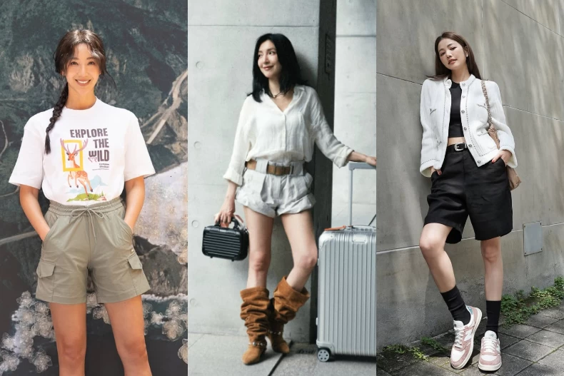 夏天最舒服褲子!歐美女生改穿「運動短褲」出門,高腰拉長比例,寬褲管不卡大腿