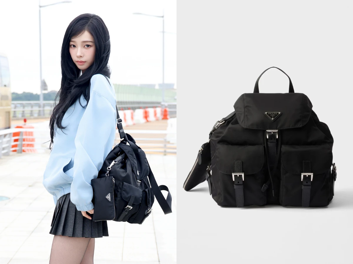 PRADA Re-Nylon 中型背囊連化妝袋,NT. 75,000