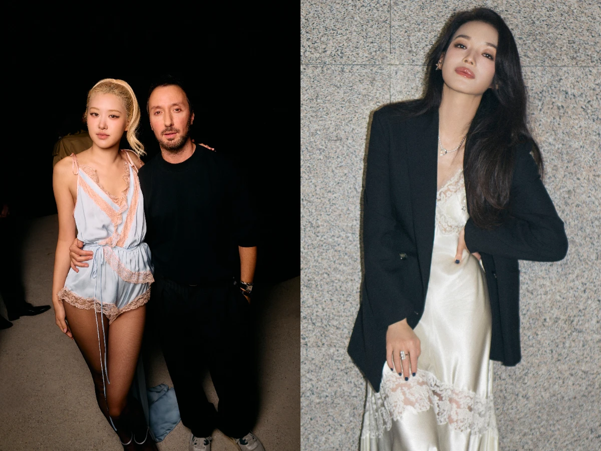 孫芸芸撞衫小27歲女團！浮誇皮帶大曬S曲線，Chloé秀場蕾絲背心性感指數拉滿